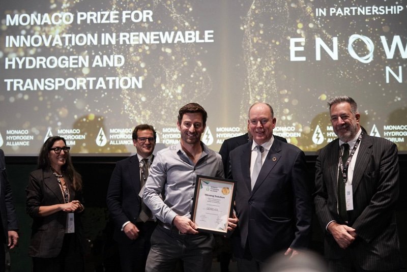 Genevos received the Monaco Prize for innovation in the field of renewable hydrogen and transport